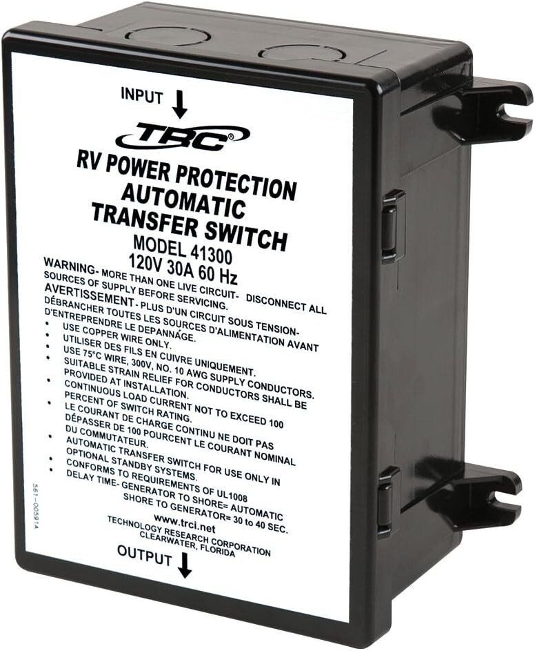 Technology Research 41300 30 Amp Transfer Switch