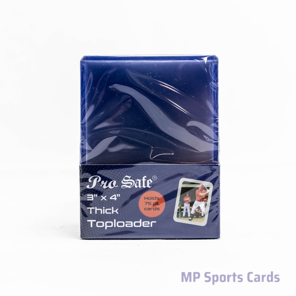 Pro Safe 3x4 75pt Thick Toploader 25ct Card Holders
