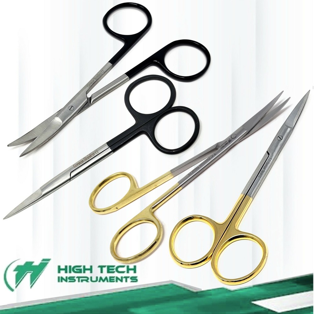 IRIS SCISSORS 4.5" MIX VARIATION HIGH GRADE + GERMAN MICRO SCISSORS SURGICAL