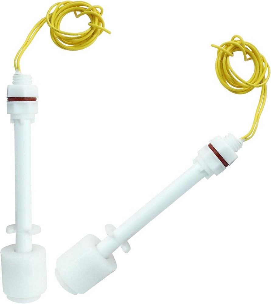 Piutouyar 2 Pack PP Plastic Float Switch, Water Pump Tank Liquid Water Level Sen