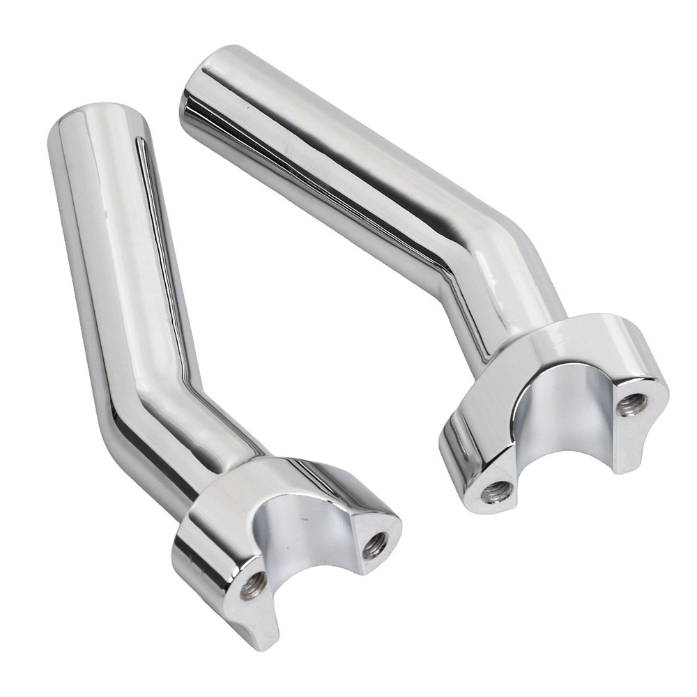 Chrome 6.5" Pullback Handlebar Risers For Harley Softail Dyna Super Wide Glide