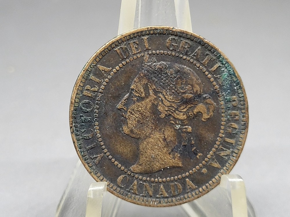 1893 Canadian Large One Cent Coin Canada