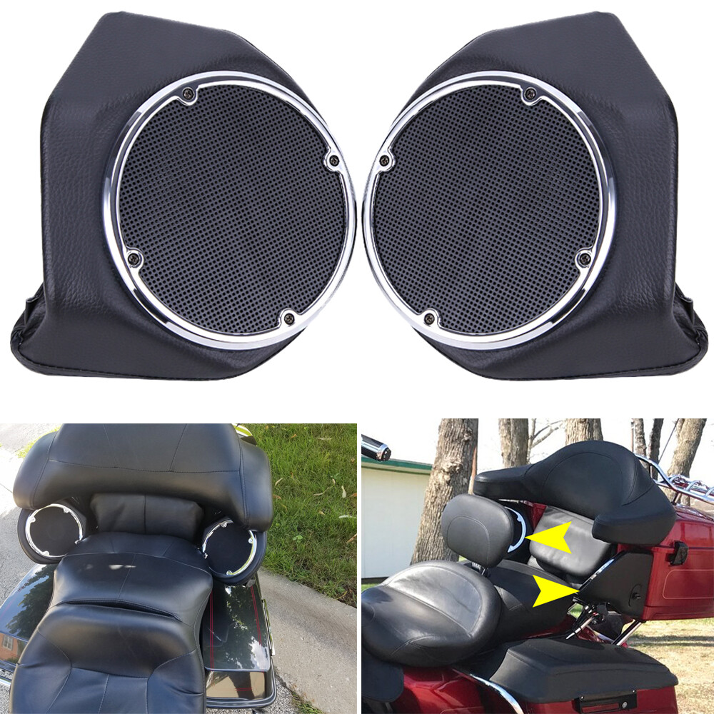 King Tour Pak Trunk 6.5" Speaker Pods For Harley Road King Street Electra Glide