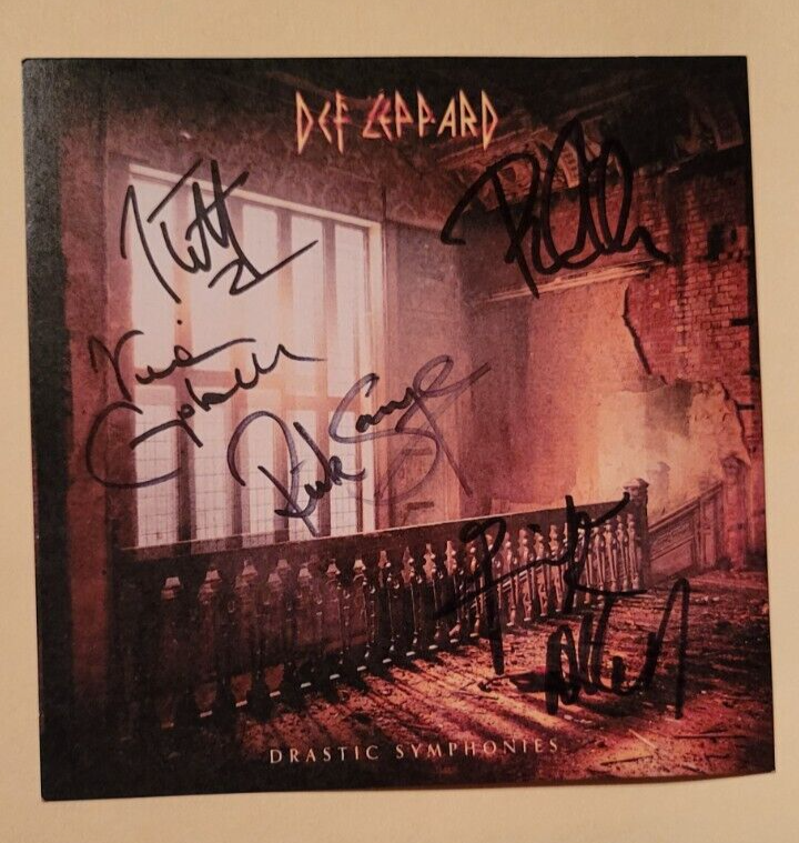 DEF LEPPARD Drastic Symphonies Signed CD Autographed