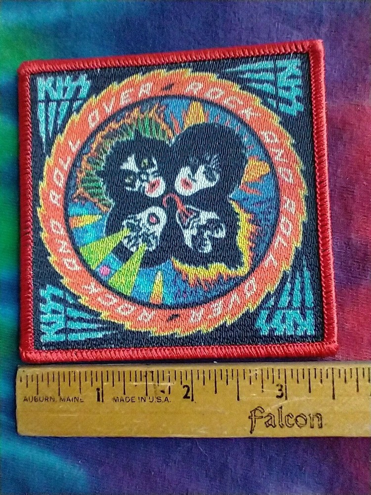 KISS Rock and Roll Over 3.5 Inch Iron On Patch
