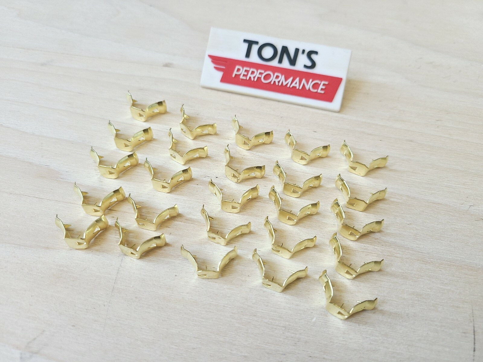 Bag of 25 Brass Spark Plug wire ends Terminal Ends Clips Fit in Wico Mags 7mm