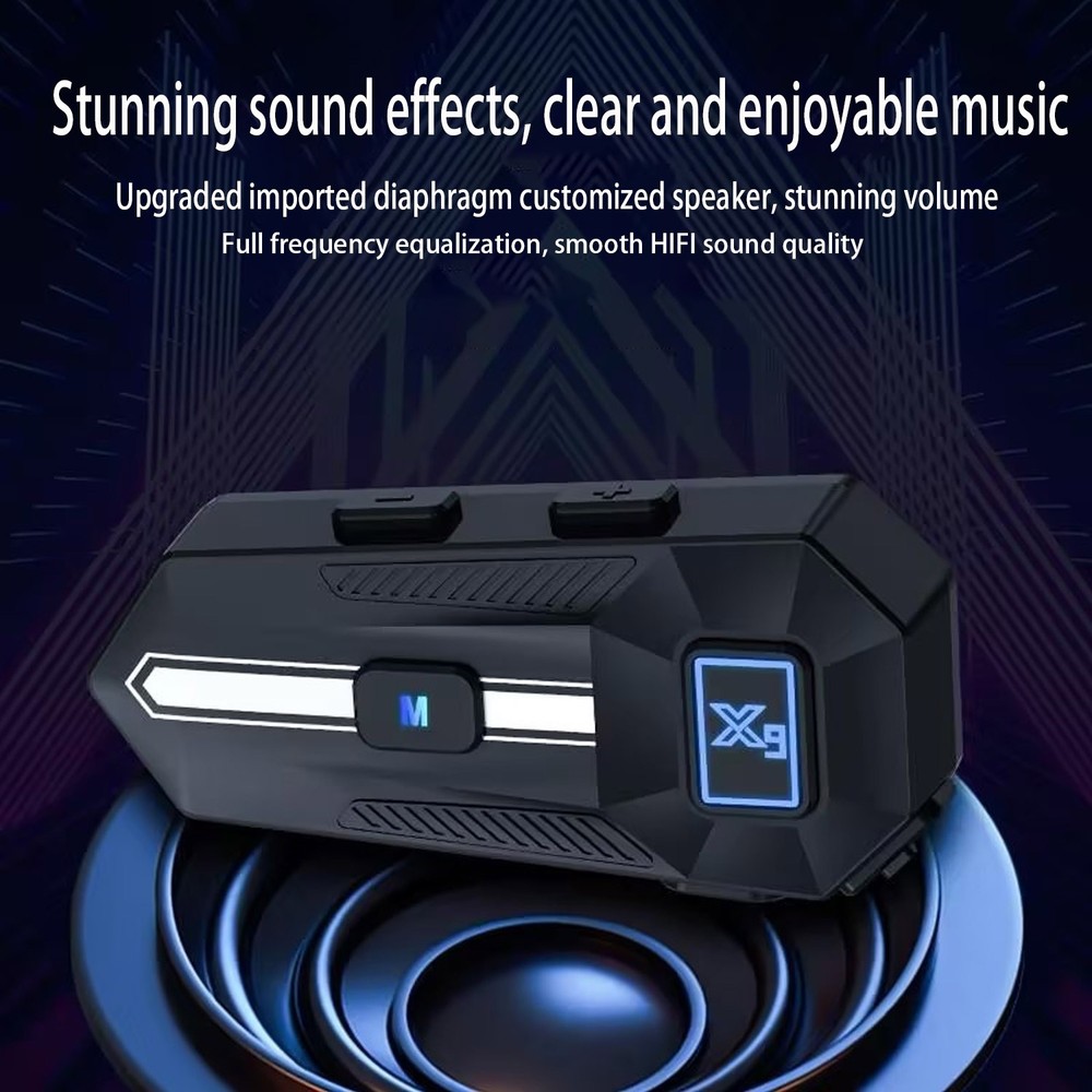 Waterproof Motorcycle Helmet Headset Wireless Bluetooth Headphone Bluetooth 5.3