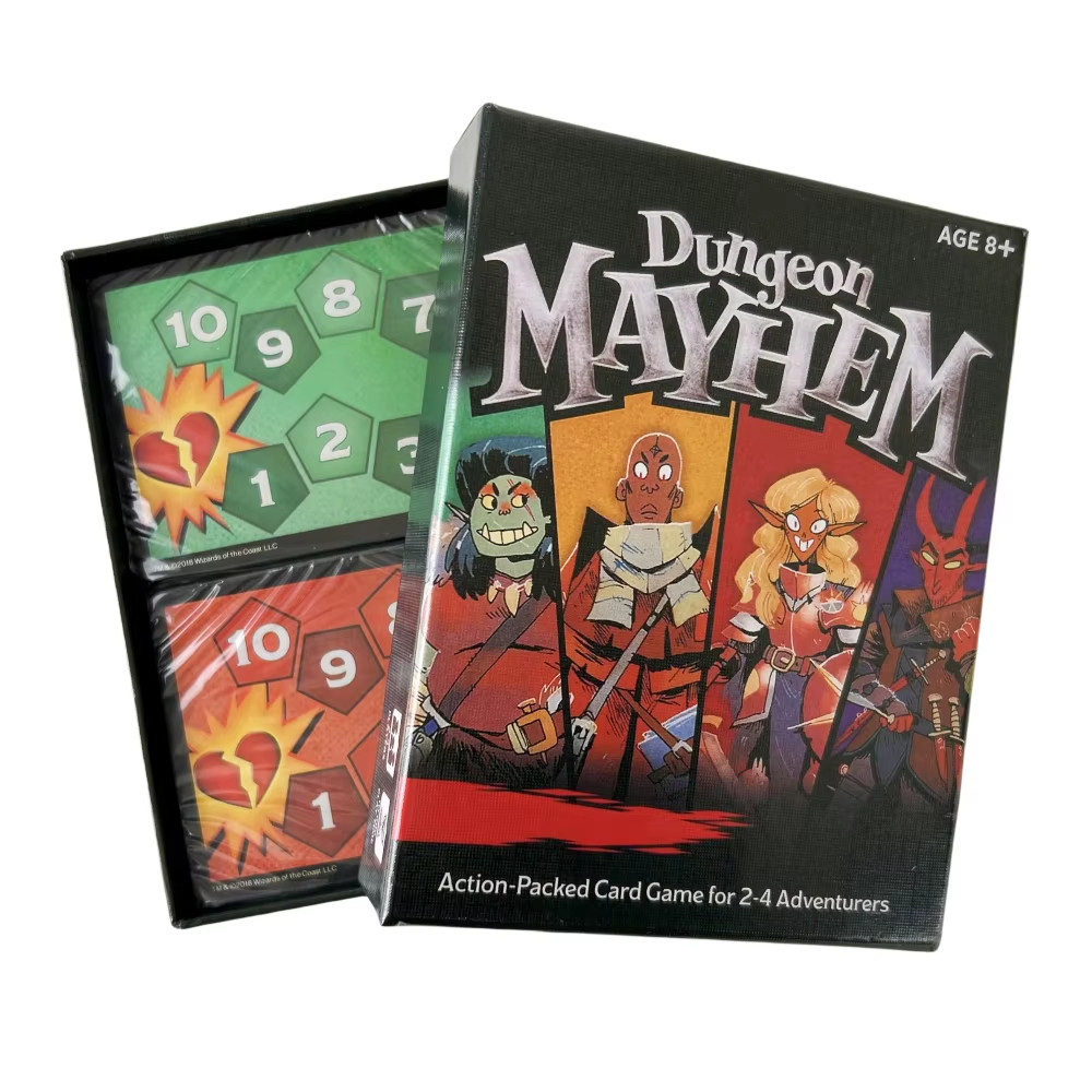 Share Dungeon Mayhem Board Game Cards Monster Madness Card English Toy Gift