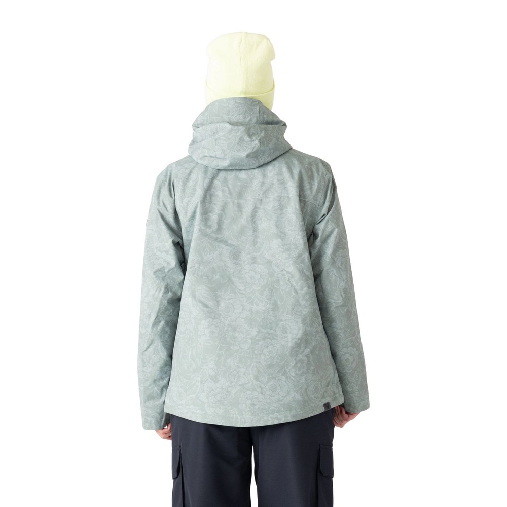 Roxy Jetty 3N1 Print Women's Winter Jacket, Olive Combo, Medium