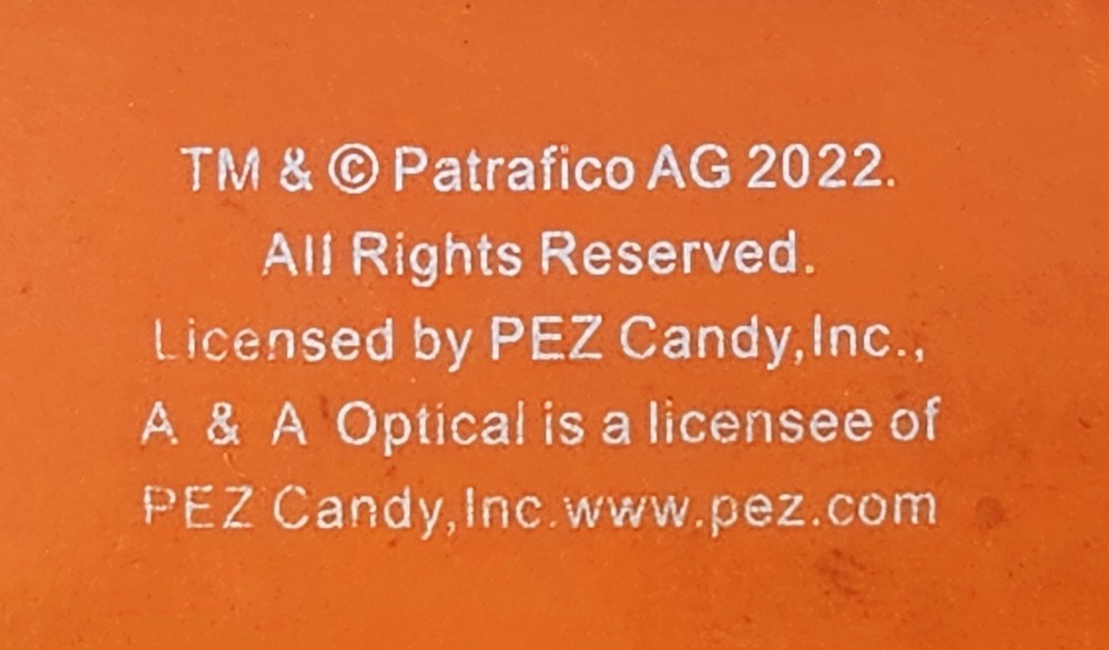 PEZ Candy Child Size Clamshell Blue & Orange Eyeglass Case (EUC)