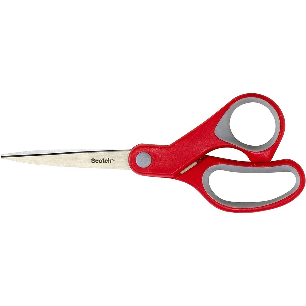 Scotch Multi-Purpose Scissors: 8-inch scissor / 1-pack (Red)