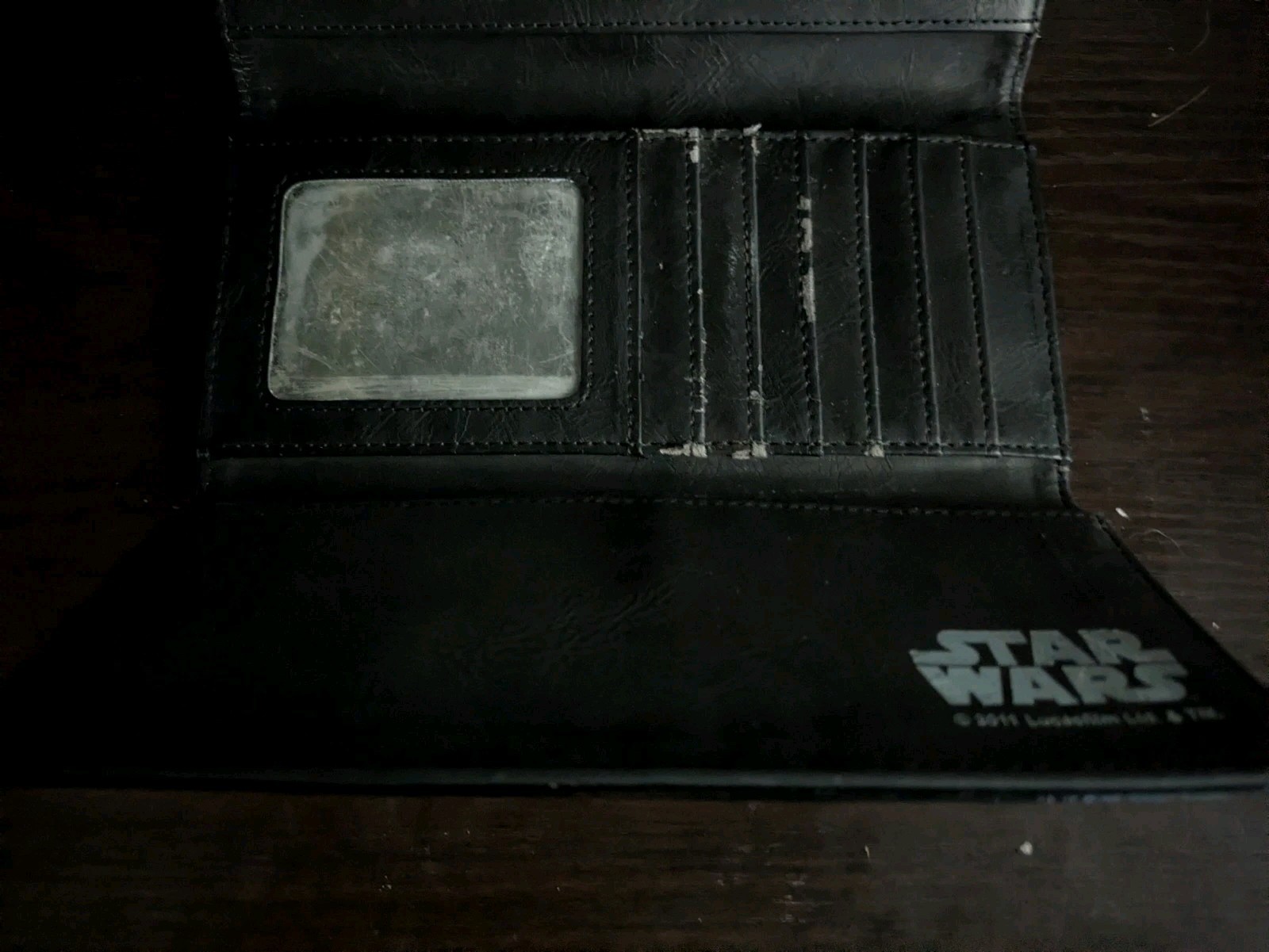 Old Star Wars Push Pin Purse Wallet A New Hope Black White Checkered