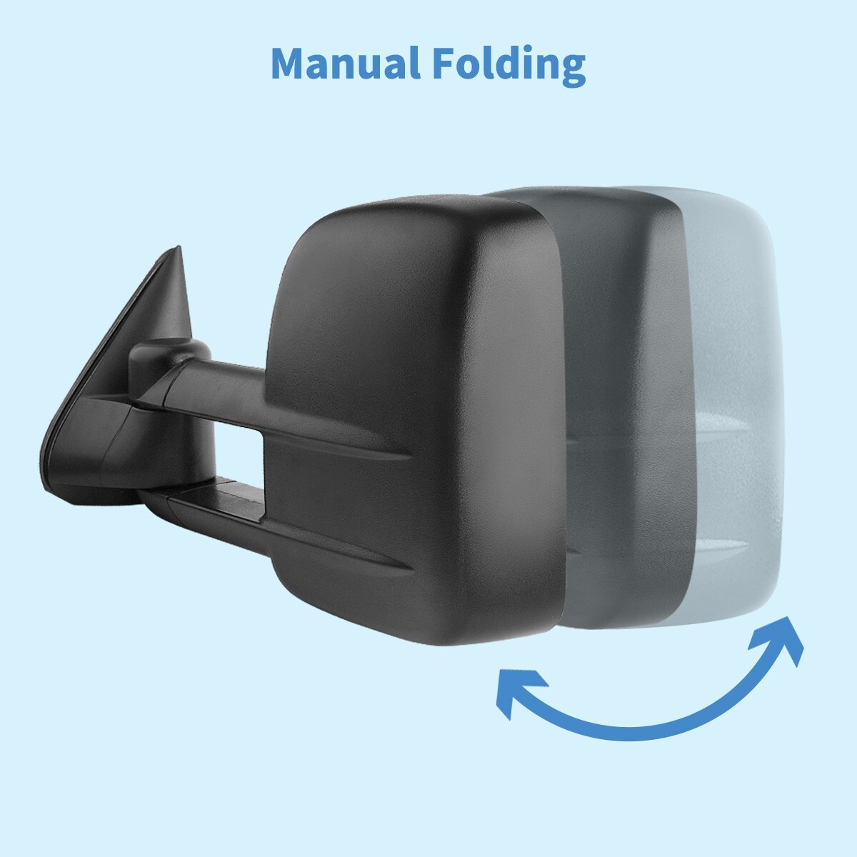 Pair for 88-98 Chevy GMC C/K 1500 2500 3500 Pickup Manual Tow Mirrors Trailer