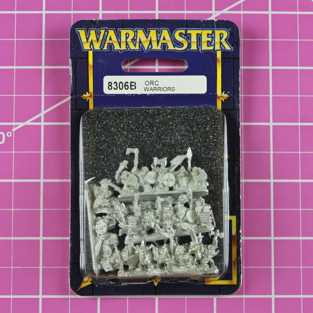 Warmaster Orc Warriors NIB OOP - Games Workshop 10mm Warhammer Orcs