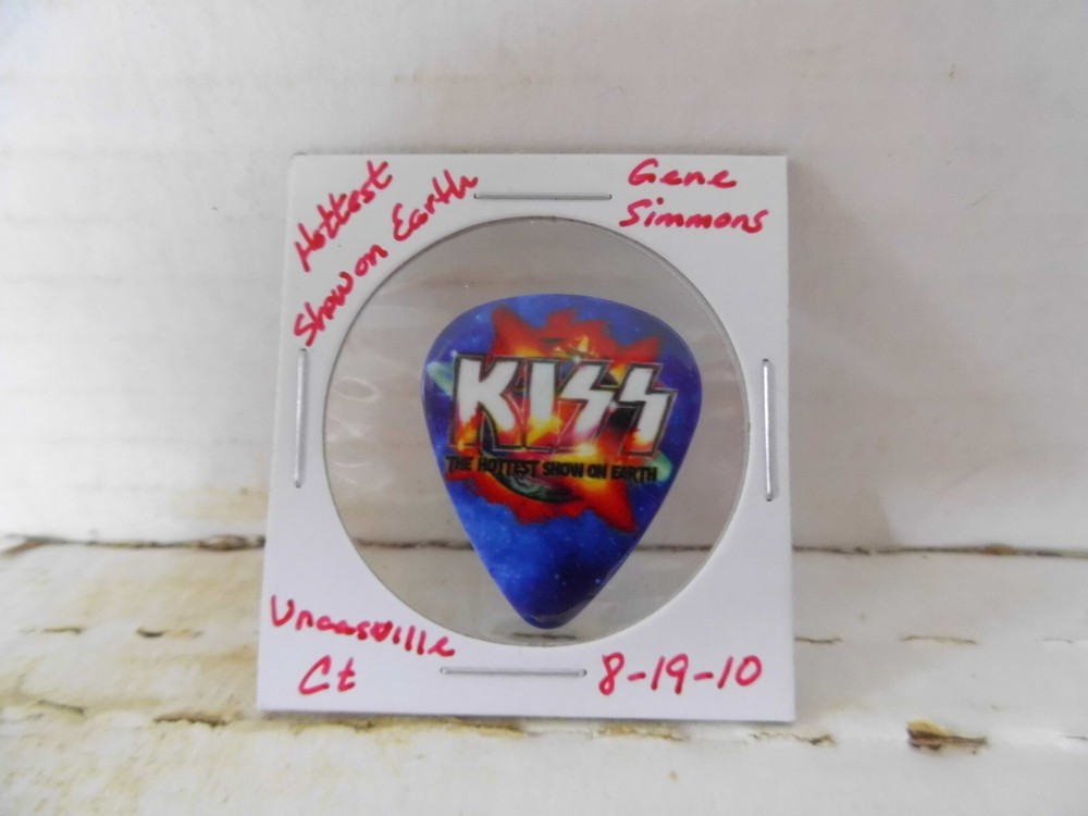 KISS "GENE SIMMONS" 8/19/10 GUITAR PICK~READ DESCRIPTION #12~15