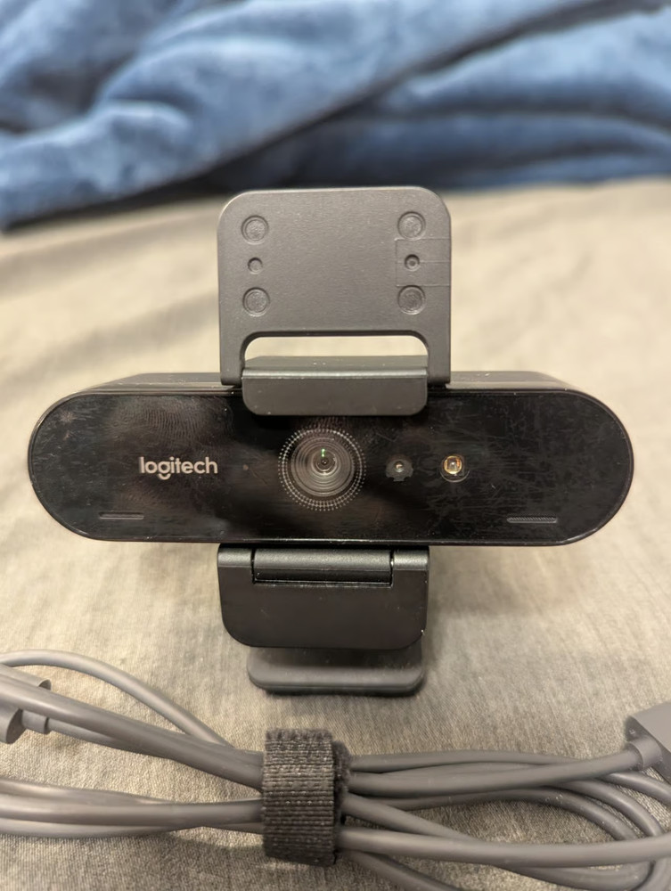 Logitech Brio 4k Windows hello webcam with cable (used with care)