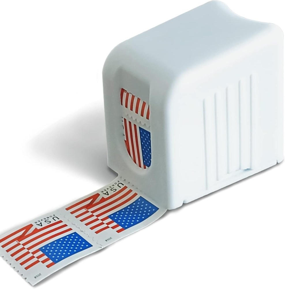 Roll Stamp Dispenser - Easy-Load, Compact Design for Efficient Mailing