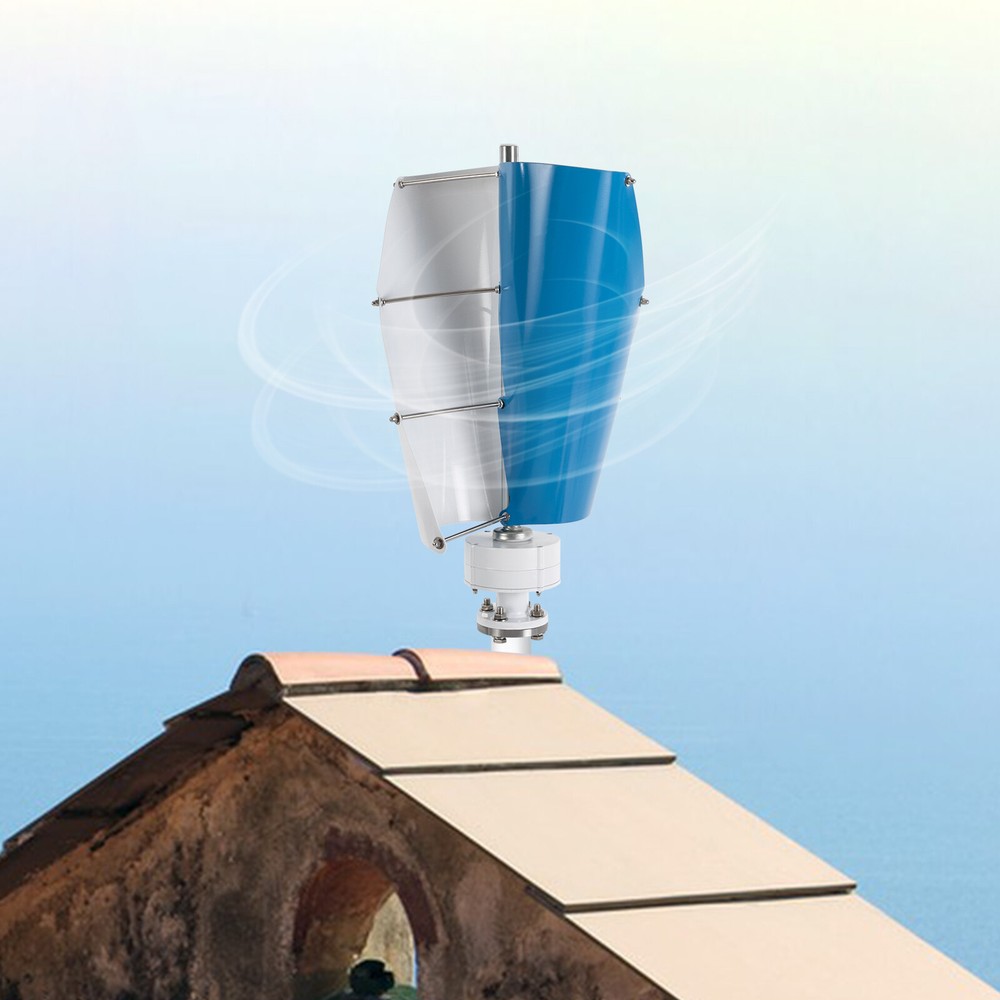 500W Vertical Axis Wind Turbine Generator 12V with Controller Home Windmill Kit