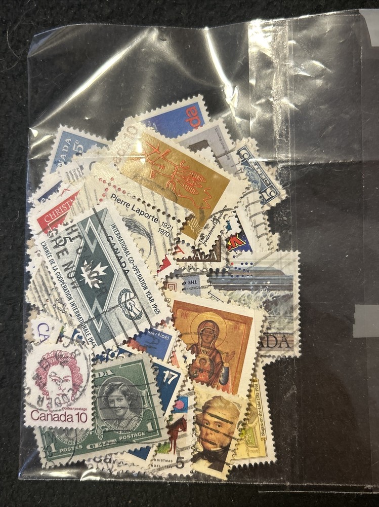 10pc Canada Post Postage Stamps Canceled