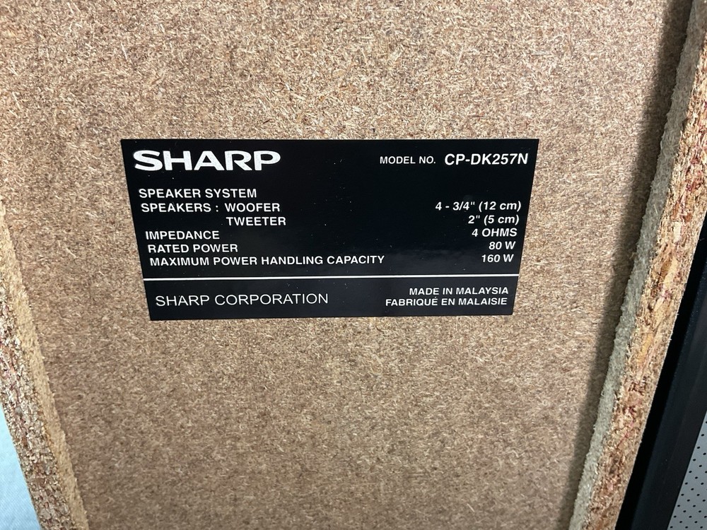 Sharp XL-DK257N Micro Component System iPod Dock with Remote - Tested