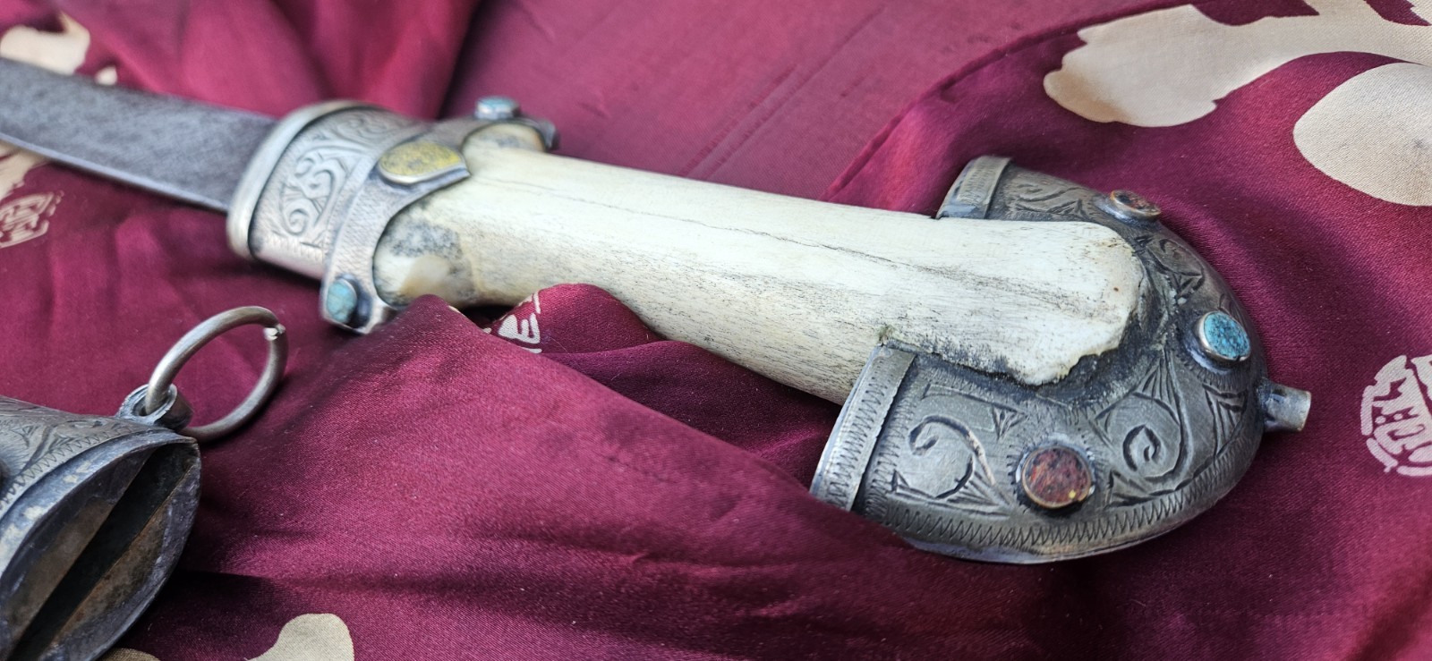 Moroccan Jambiya Dagger - Antique with Bone Hilt