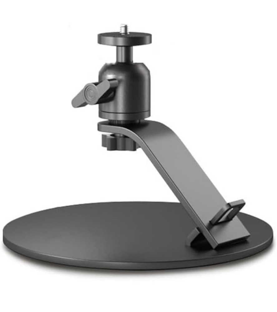 Projector Holder, Countertop Stand 360 Degree Swivel, Black Weighted Base