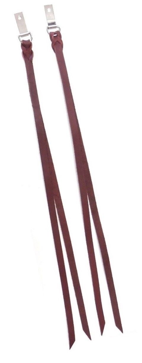 Latigo Saddle Strings 2 Pack with Clips and Dees 1/2" x 24" New Free Shipping