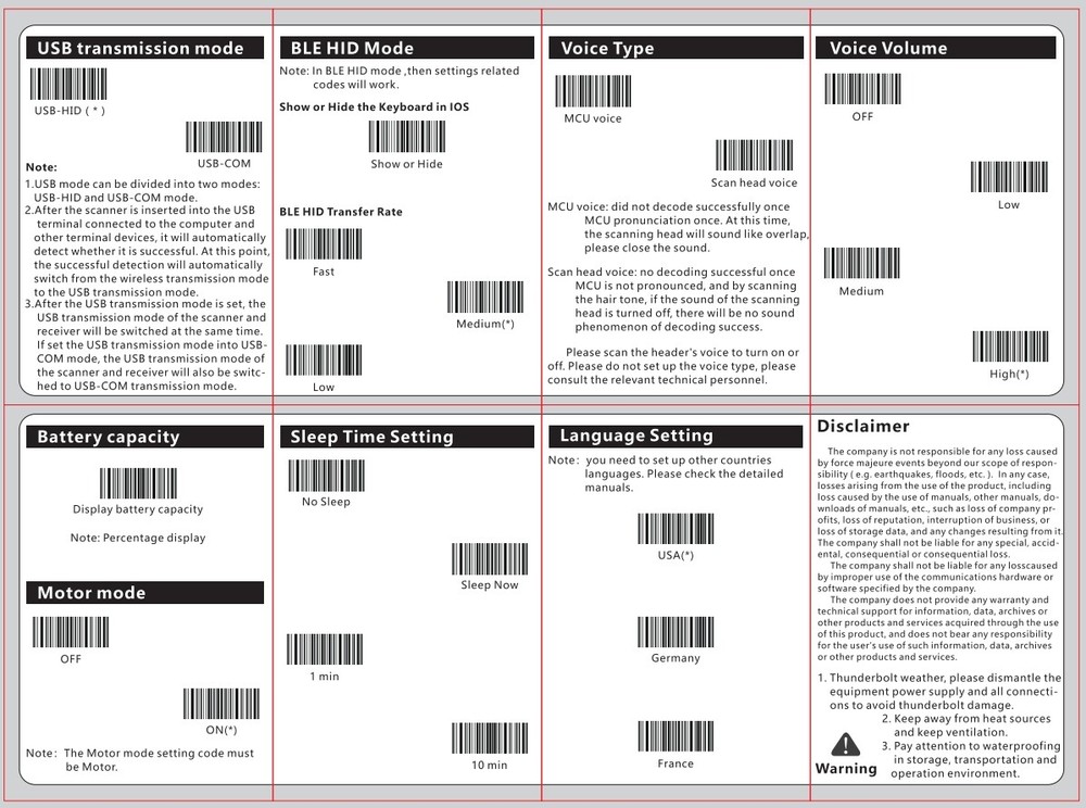 YZ 2.4Ghz Wireless Bluetooth Barcode Scanner USB Cordless 1D Barcode Reader New