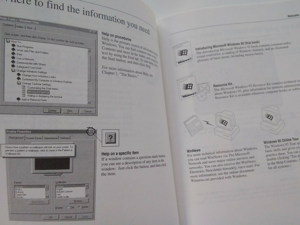 MICROSOFT Introducing Windows 95 Guide Original OEM 1995 Manual Book