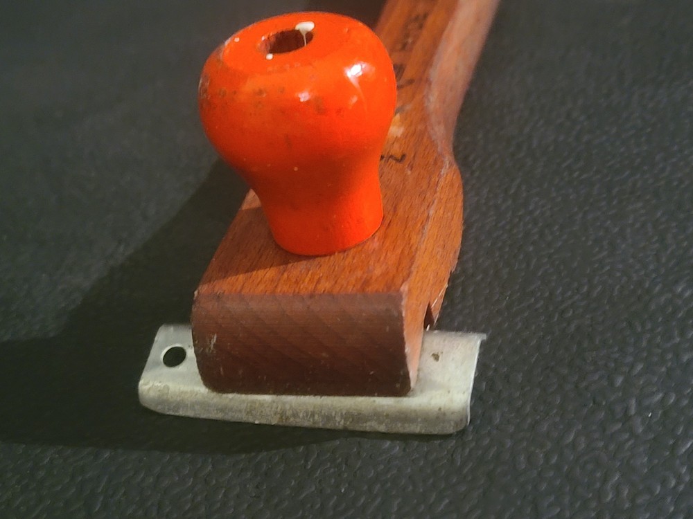 Vintage Hyde Long Handled Scraper #C81 Wood Handle
