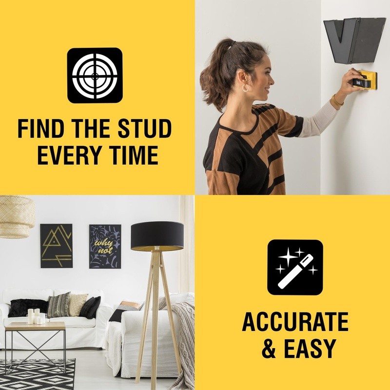 ProSensor M150 Stud Finder W/ 9 Sensors Live Wire Detection Wall Scanner New