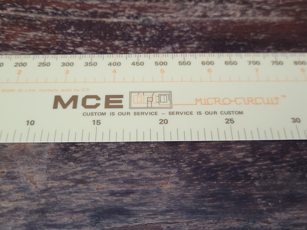 MCE Micro Circuit Small Plastic Flexible Thin Ruler
