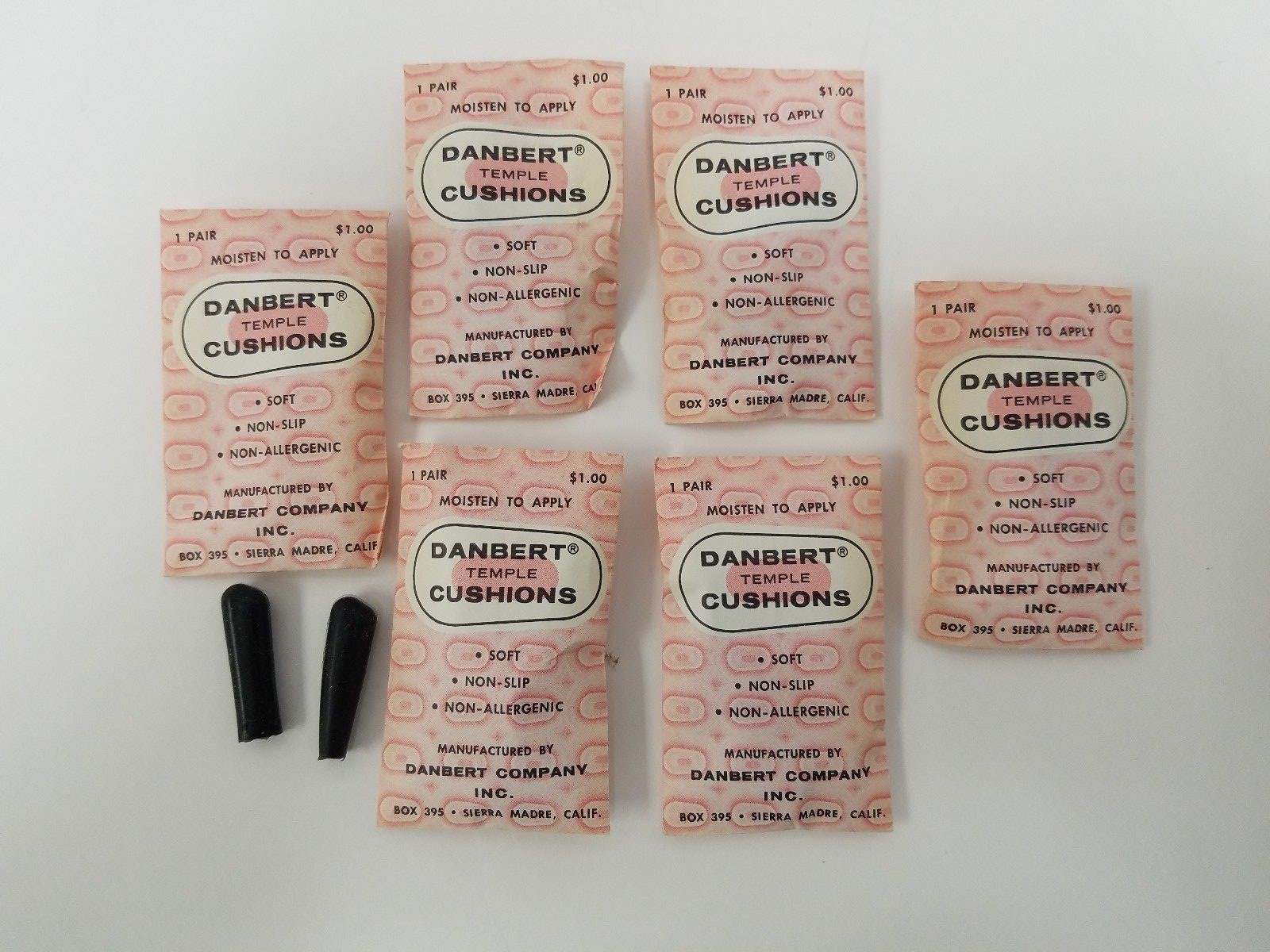 Vintage DANBERT TEMPLE CUSHIONS Eyeglasses Glasses Frames Cushion 6 PAIR