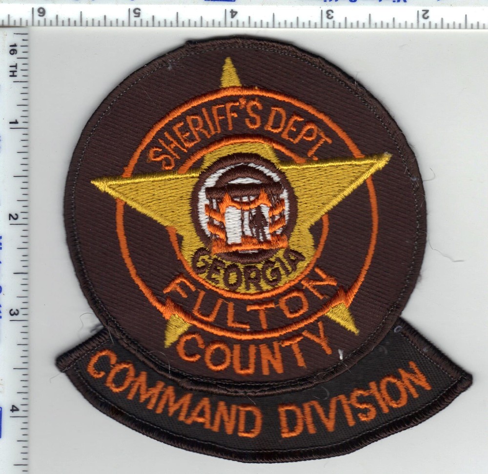 Fulton County Sheriffs Dept (Georgia) Shoulder patch w/Command Division Rocker