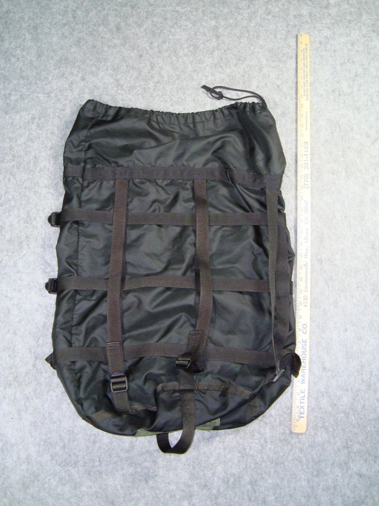USGI Military Compression Stuff Sack Black 9 Strap Modular Sleep System MSS Bag