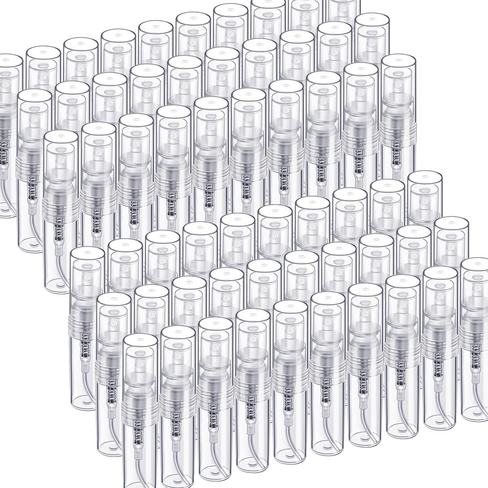 Mini Spray Bottle, 60PCS 2ml Mini Clear Plastic Spray Bottle Empty