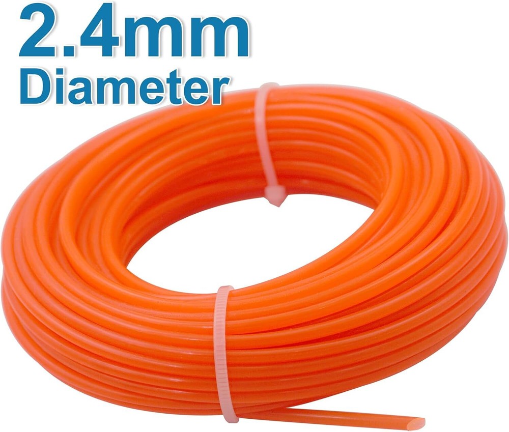 Grass Trimmer Line.095" Weed Wacker Eater String 98ft x 2 Rolls String Trim