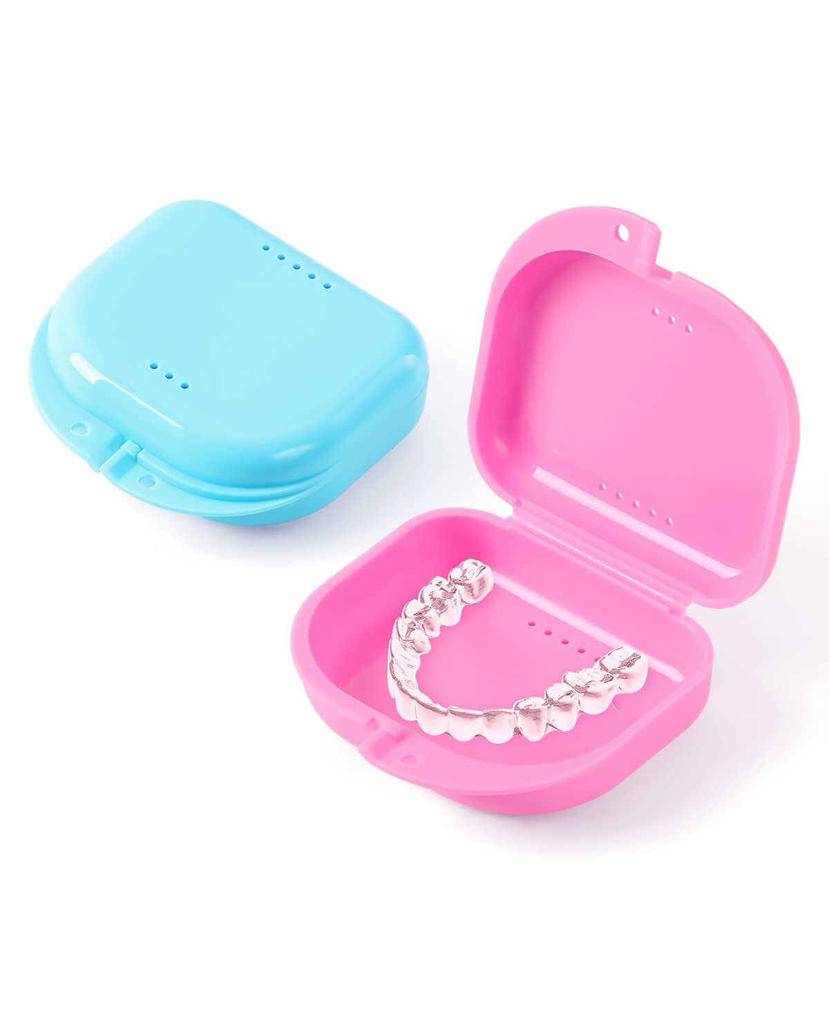 JMU Denture Retainer Cases Dental Teeth Guard Holder Containers Box Sealed
