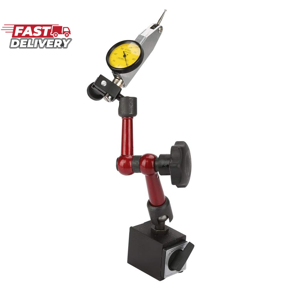 Dial Indicator/Test Indicator, Flexible Strong Magnetic Gauge Stand Base Holder