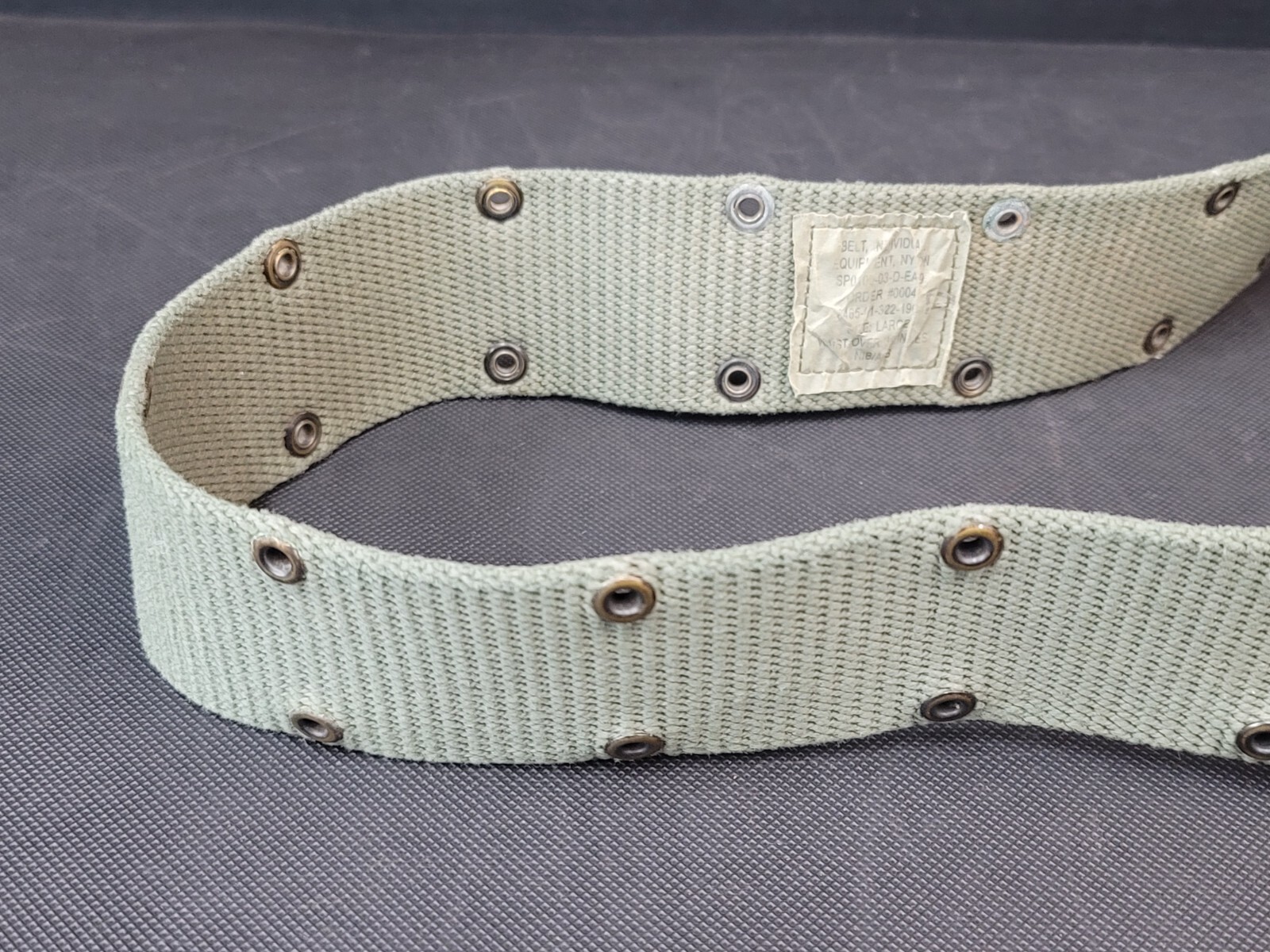 USGI US Military Individual Equipment Nylon Utility Belt LC-2 Large Alice LBE