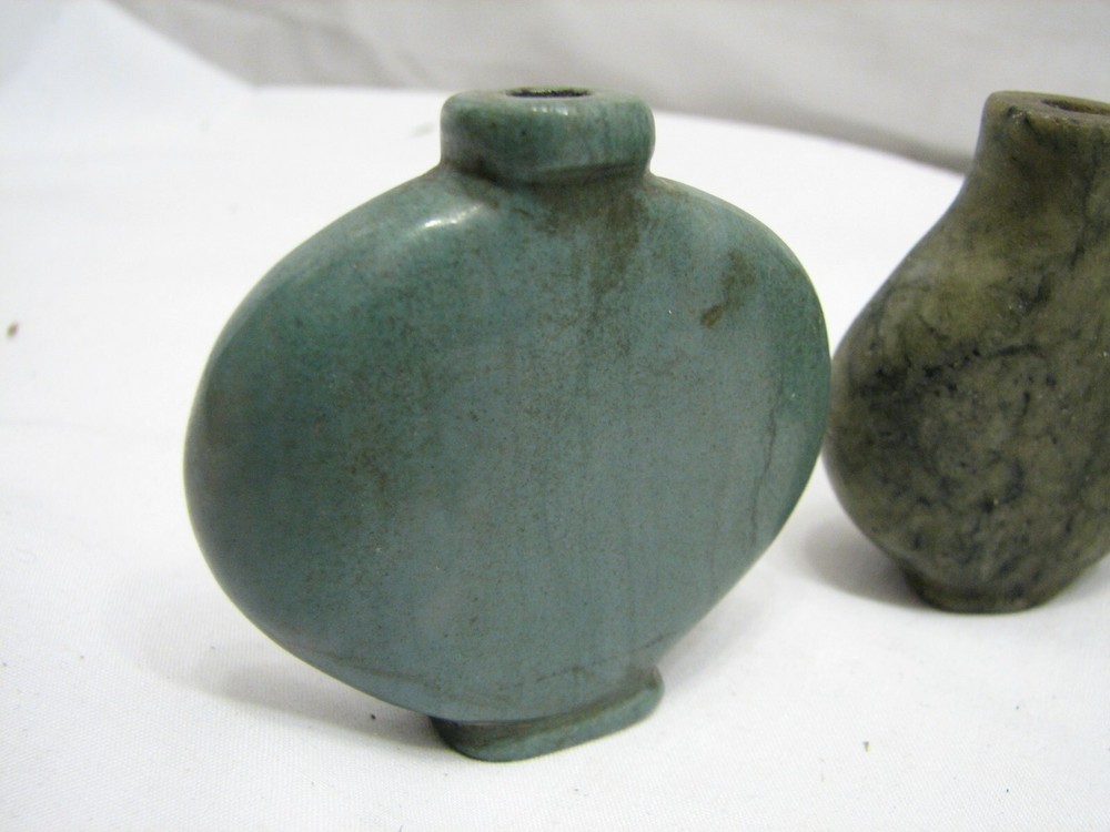 Lot Carved Stone Snuff Bottle Perfume Soap Decor Mini