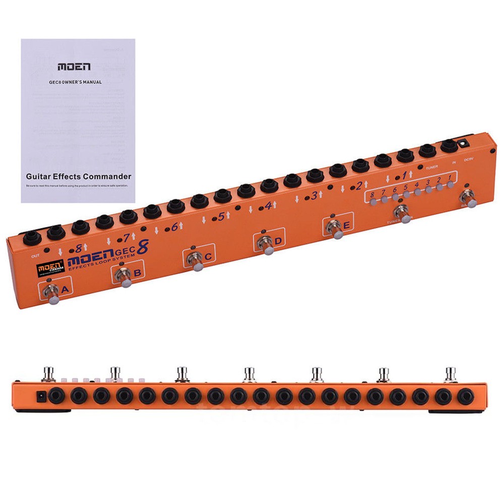 MOEN GEC8 OR Guitar Effect Pedal Commander Effect Loop System 8 Loops 10 Presets