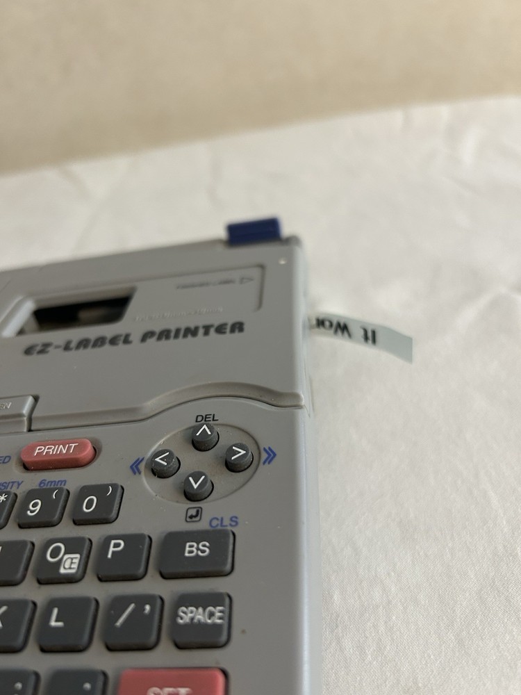 CASIO Label Printer KL-750 EZ Word Printer Handheld Label Maker