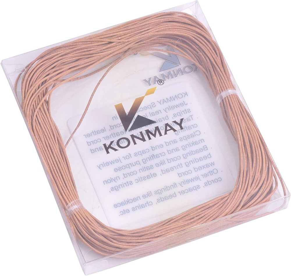 Natural Leather String Cord - 25 Yards