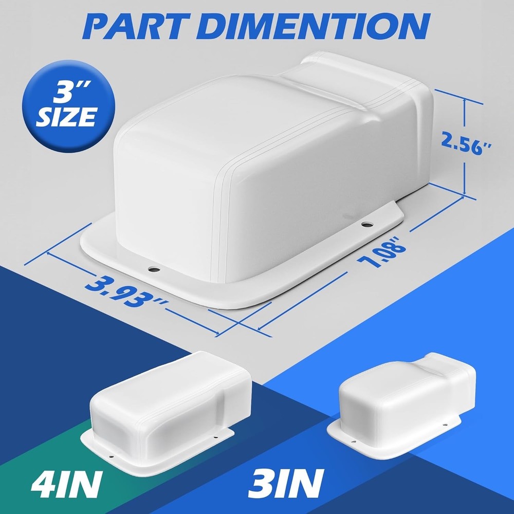 3" Width Wall Cover Mini Split Line Set Cover Accessories for Mini Split Air ...