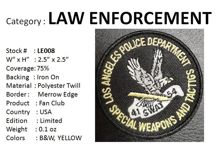 LA SWAT MINI PATCH - LE008