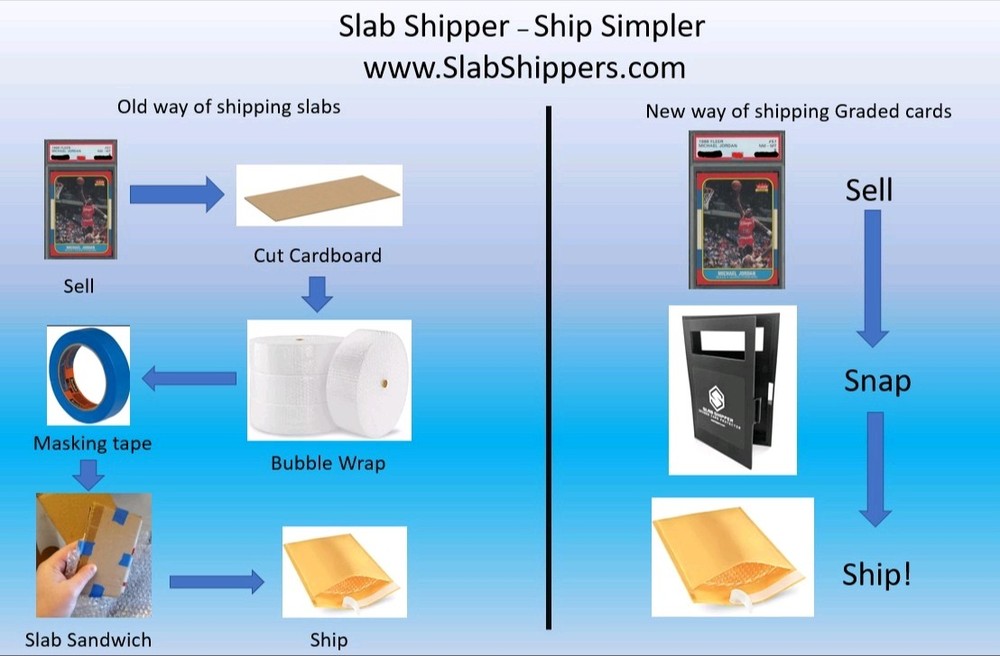 5 Pack Slab Shipper Graded Card Protector