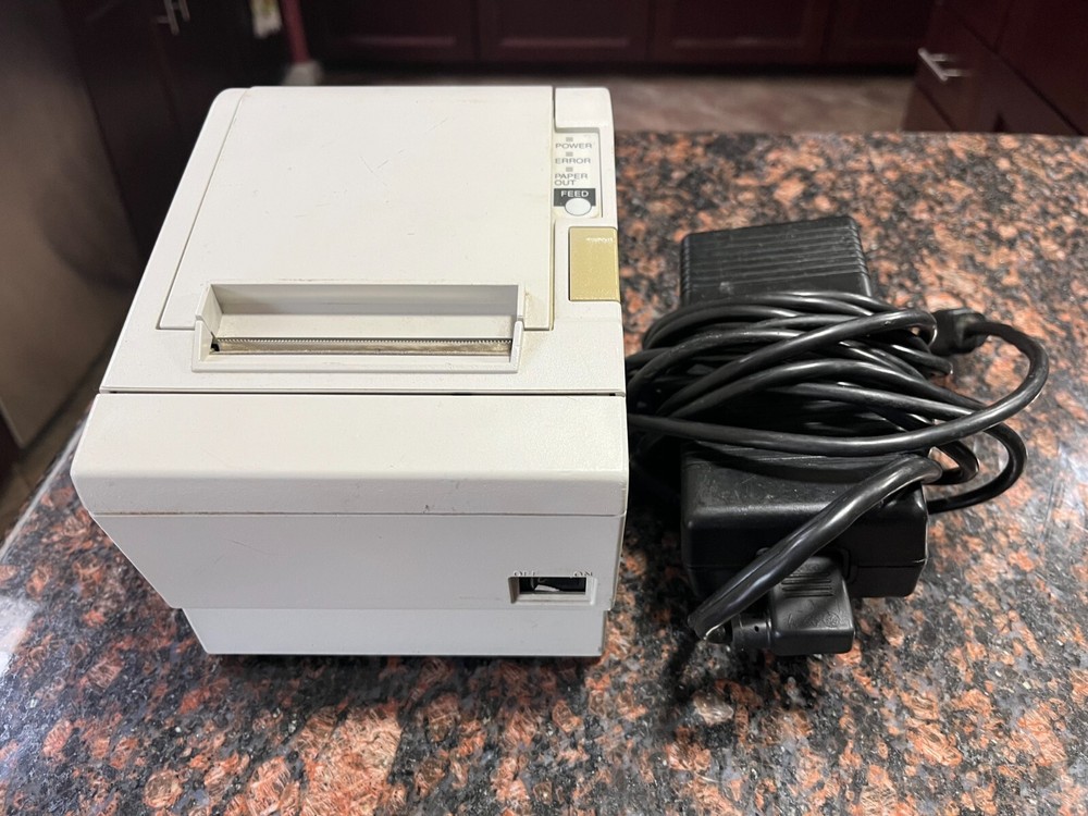 Epson TM-T88II M129B POS Compact Thermal Receipt Printer White FULLY FUNCTIONAL