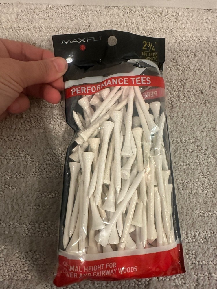 Maxfli Performance 2 3/4” Golf Tees 100 Pack (see Description)