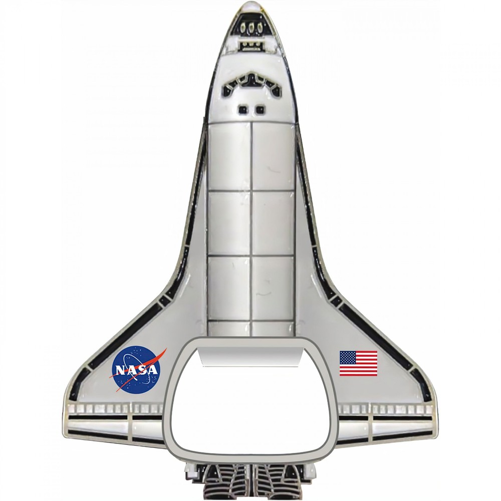 NASA Space Shuttle Bottle Opener Grey